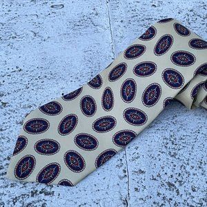 Covington Men Tie Beige Tone Necktie Made in USA